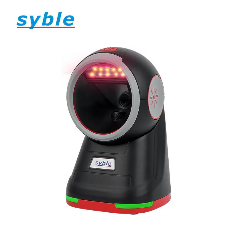 Syble New Arrival XB-8608 High performance QR Code PDF417 Data Matrix Reader 1D 2D Wired Omnidirectional Desktop Barcode Scanner