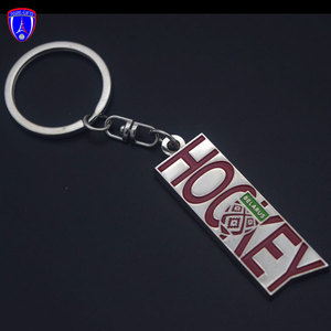 Custom Hockey <strong>Keychain</strong> With <strong>Team</strong> Title Souvenir Key Ring Soft Enamel Color - Product Image 2