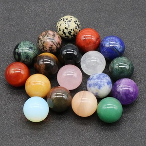 RTS Good Quality <strong>20mm</strong> Mini Sphere Balls No Hole Rose Quartz Polished Round Ball Healing Round Loose Beads for Home Decoration