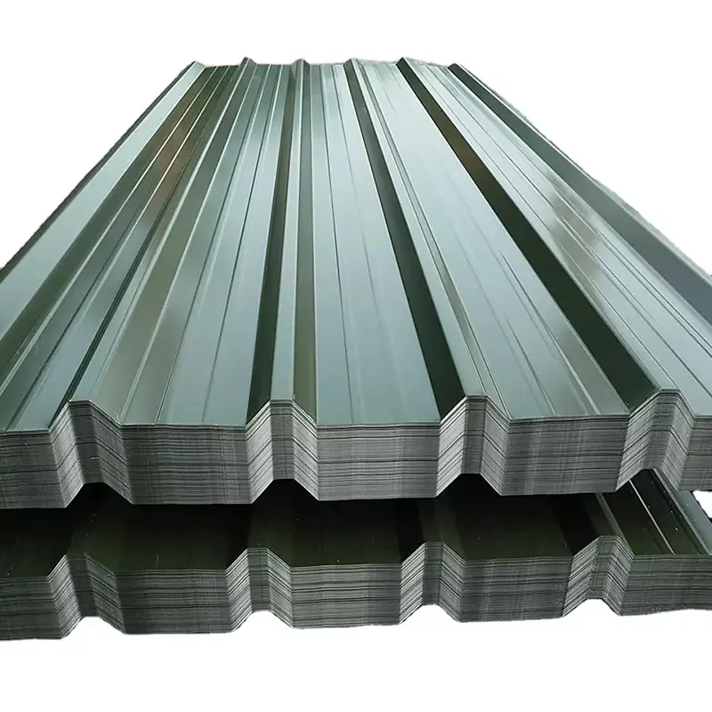 Lámina de Metal corrugado de alta calidad, lámina de techo colorida recubierta de Zinc