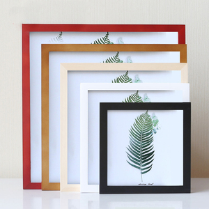 8x8相框白色展示相框实木带垫木质方形相框 - Product Image 3