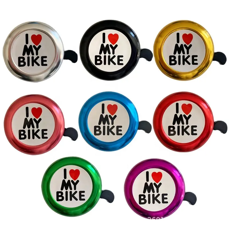 Accesorios de bicicleta para niños, campanilla bonita para manillar de bicicleta, alarma de sonido fuerte, alarma de advertencia, 8 colores, venta al por mayor