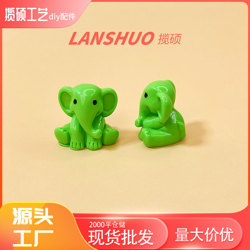 Green Elephant Ornament B-560-05