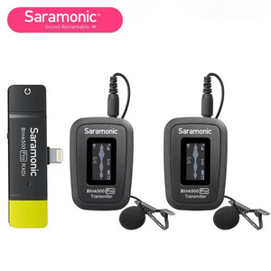 Saramonic Blink500 Pro B3 B4 B5 B6 ultra kompakt 2.4 GHz çift kanallı kablosuz mikrofon iOS Android Smartphone için Vlog kayıt - Product Image 3