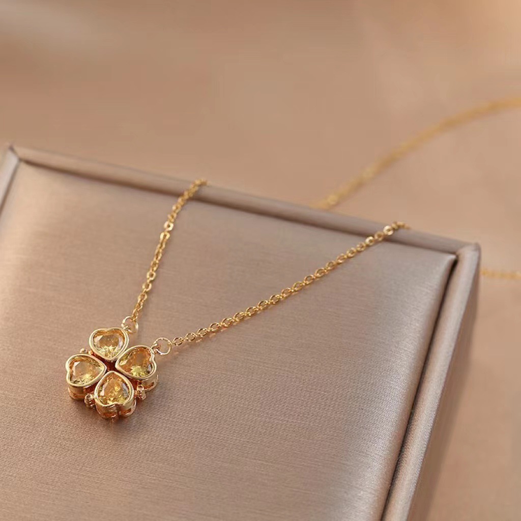 X0178 lemon yellow, necklace