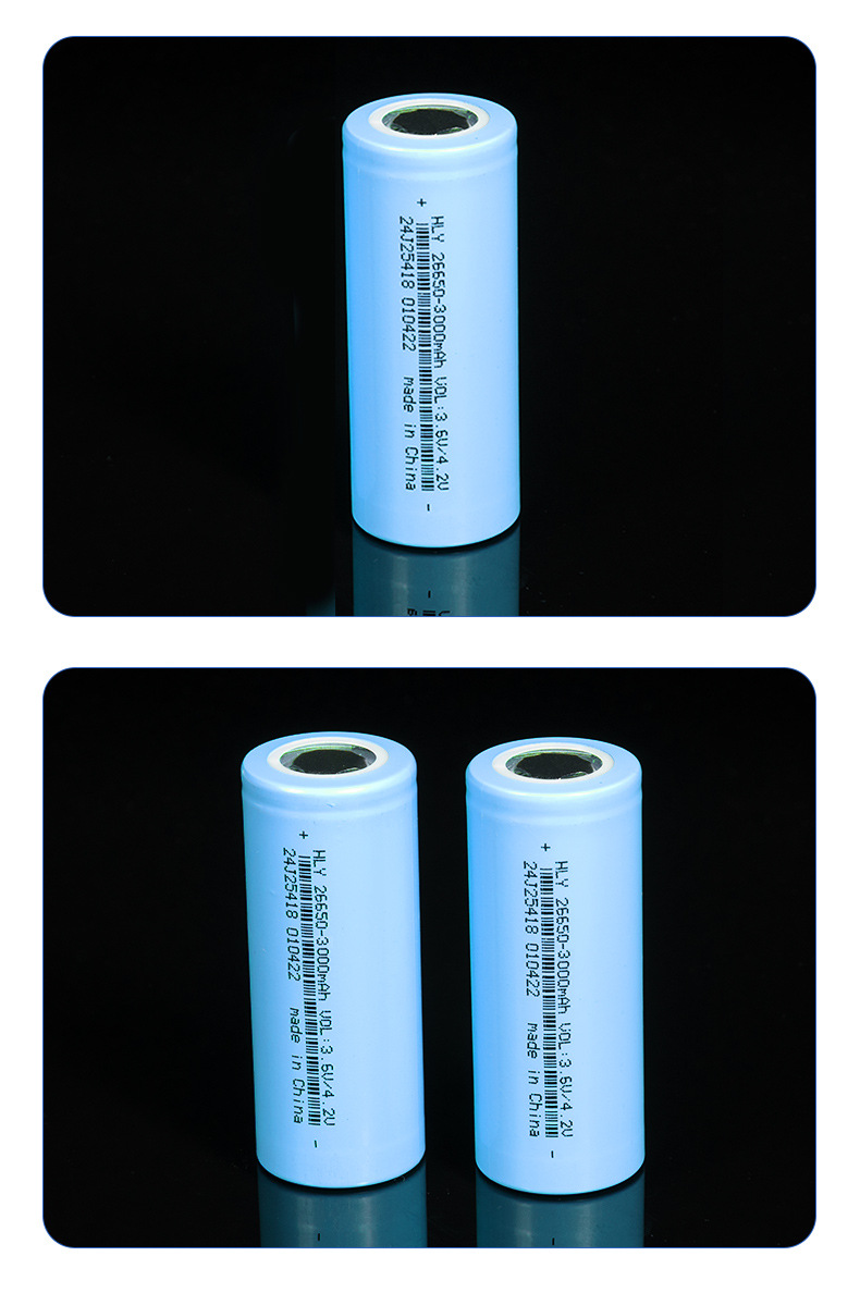 26650/3000 mAh - 3,7 V - 600 cycles