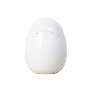 Lọ gốm hình trứng màu trắng, đồ trang trí trang trí nhà cửa, chất liệu bền chắc, bảo hành 3 năm - Product Image 1