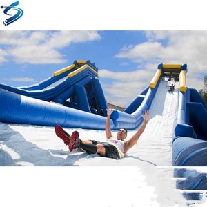 OEM20ft 30ft使用ビッグカフナトリッポカバインフレータブルビーチウォータースリップスライドとnスライドウォータースライドスライド大人用