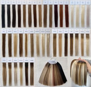 Haiyiヘア新しいカラーリング39種類の人気カラーNO MOQ 100% 人毛エクステンション
