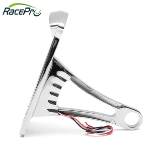 RACEPRO Motorcycle Side Mount License Plate Holder <strong>LED</strong> Tail Brake Light Fit for Harley Davidson Softail Heritage Classic - Product Image 6