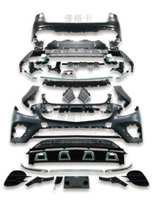 רכב חלק קדמי פגוש שפתיים Bodykit גוף מלא ערכת סט שונה מתיחת פנים שדרוג GLC43 עבור מרצדס X253 <span class=keywords><strong>GLC</strong></span> Class GLC200 260 300