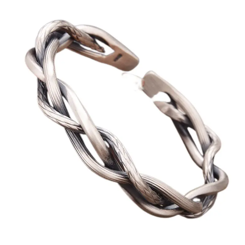 Brazalete de giro Combinación de flexión multicapa Hermosa pulsera de estilo simple Pulsera de estilo minimalista Brazalete C-cuff