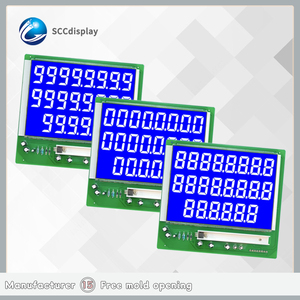 Alta visibilità 7 segmento schermo LCD moduli HTN negativo Highlight del produttore di retroilluminazione per gli strumenti di erogazione del carburante - Product Image 6