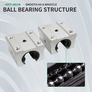 Carril de guía lineal SBR10 y 4x, bloque de rodamiento de carro cuadrado, kit de riel de guía lineal de aleación de aluminio CNC, máquina automática, 2 uds. - Product Image 5