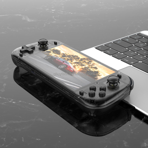 Hicyber คอนโซลเกมมือถือ R50S 5.1นิ้วแบบพกพาสำหรับทีวีคอนโซลวิดีโอเกมพร้อมเครื่องจำลอง20ชิ้น