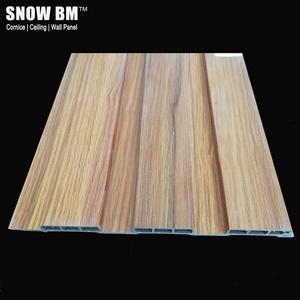 用于室内装饰/WPC木纹面板的木质和PVC复合设计吊顶 - Product Image 3