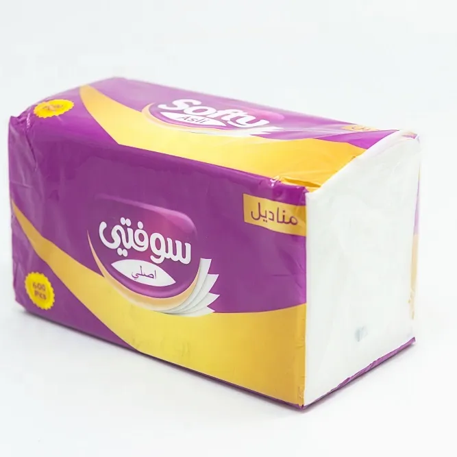 Virgin Wood Pulp Facial tissue 600 sheet 2 ply Tissue Paper