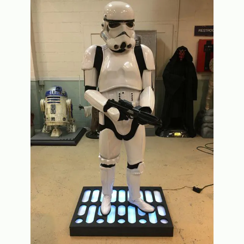 Factory Custom Spot Stormtrooper Figures Life Size Fiberglass Stormtrooper Sculpture