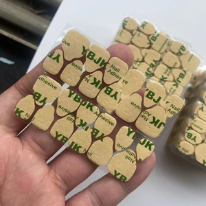 定制Logo印刷文字高品质贴纸假尖指甲胶果冻贴纸持久粘合标签 - Product Image 1