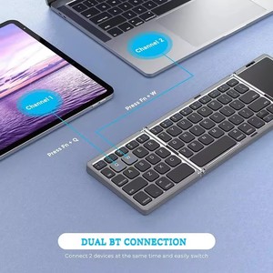 Teclado inalámbrico portátil de oficina B033S de fábrica Original 2024 para teléfono móvil y tableta teclado plegable impermeable - Product Image 5