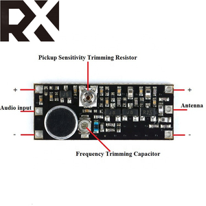 Arduino用TZ高感度100MワイヤレスラジオマイクFMトランスミッターモジュール - Product Image 2