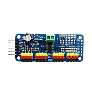 Hochwertiges PCA9685-Modul 16-Kanal-12-Bit-PWM-Servomotortreiber I2C IIC PCA9685-Modul für Roboter