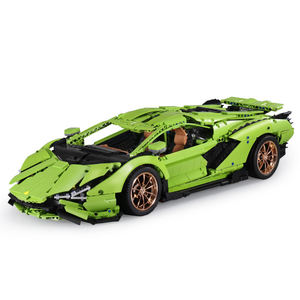 Flytec High Speed Super Vehicle Model & Building Block auto telecomandata con funzioni di programmazione APP educazione ad alta tecnologia - Product Image 1
