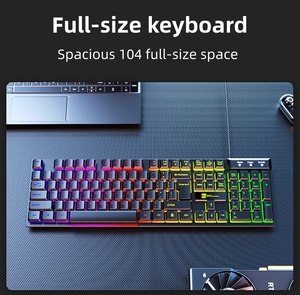 Spot Film USB Desktop <strong>Computer</strong> Universal Wired <strong>Keyboard</strong> Game Luminous Fashion <strong>Keyboard</strong>