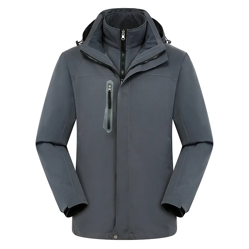 Jaket Denim Puffer ukuran Plus, jaket bulu domba, jaket Windbreaker panas, jaket Puffer Denim, jaket kulit musim dingin ukuran Plus