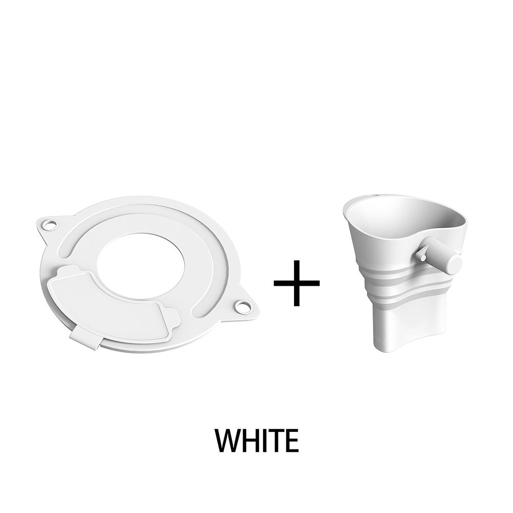 Blanc avec entonnoir à farine