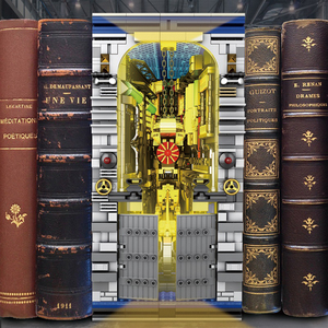 Submarine <strong>Book</strong> File <strong>Science</strong> Fiction Street View <strong>Building</strong> <strong>Blocks</strong> Assembly Decoration Model Educational Toy Gift for Boys Adults - Product Image 4