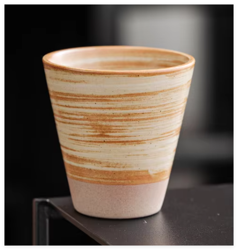 Handmade coarse-textured pottery-promotion cup