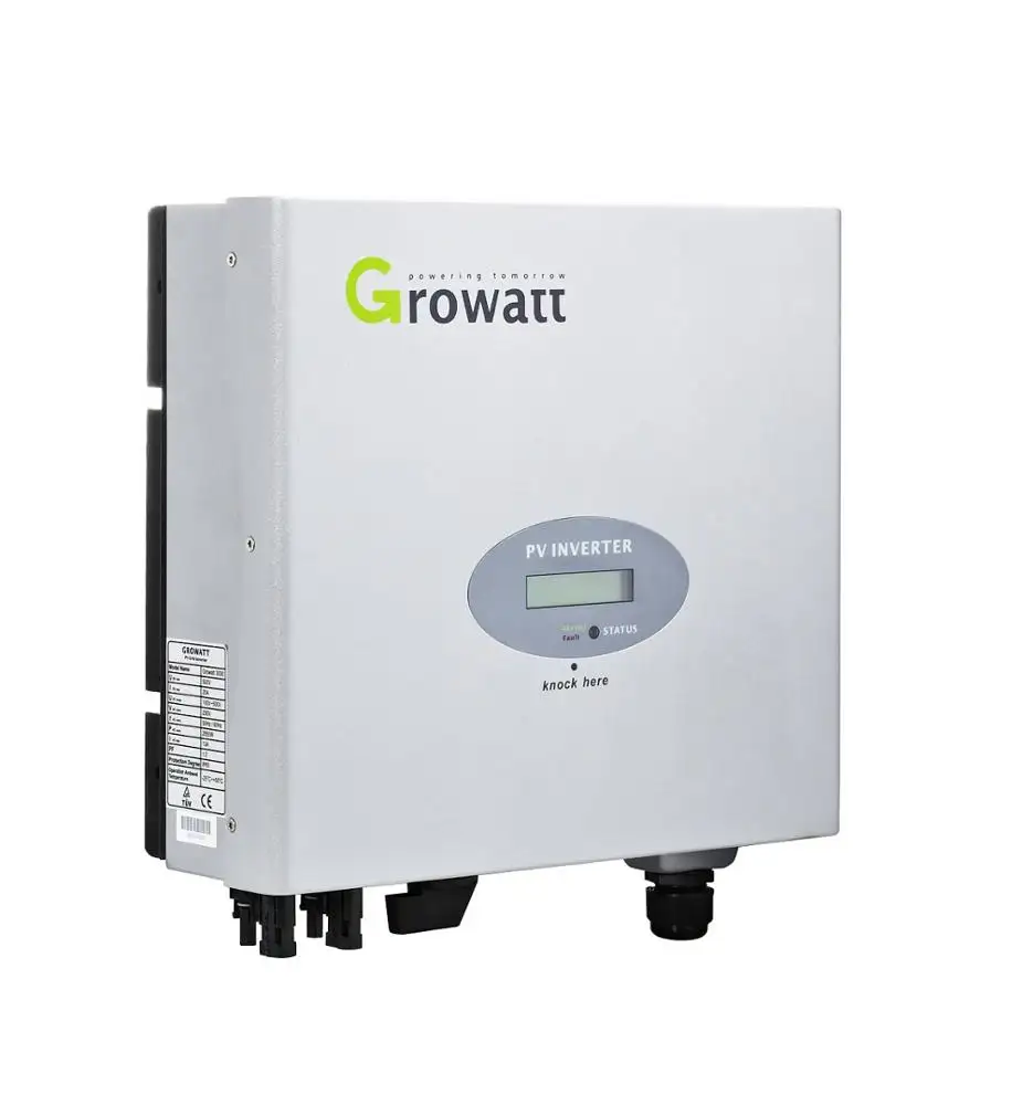 Growatt-solución PV monofásica, 2,5kw, 1,5kw, alta eficiencia en red, 3000W, potencia de salida, 1kW, 2kW, inversor Solar