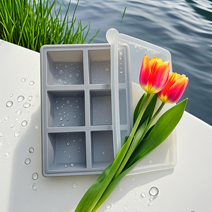 Bán Buôn Hot Bán Silicone <span class=keywords><strong>Ice</strong></span> <span class=keywords><strong>Cube</strong></span> Khay Với Nắp Bpa Miễn Phí Dễ Dàng Phát Hành <span class=keywords><strong>Ice</strong></span> <span class=keywords><strong>Cube</strong></span> Khuôn Mẫu Làm <span class=keywords><strong>Ice</strong></span> Cubes - Product Image 1