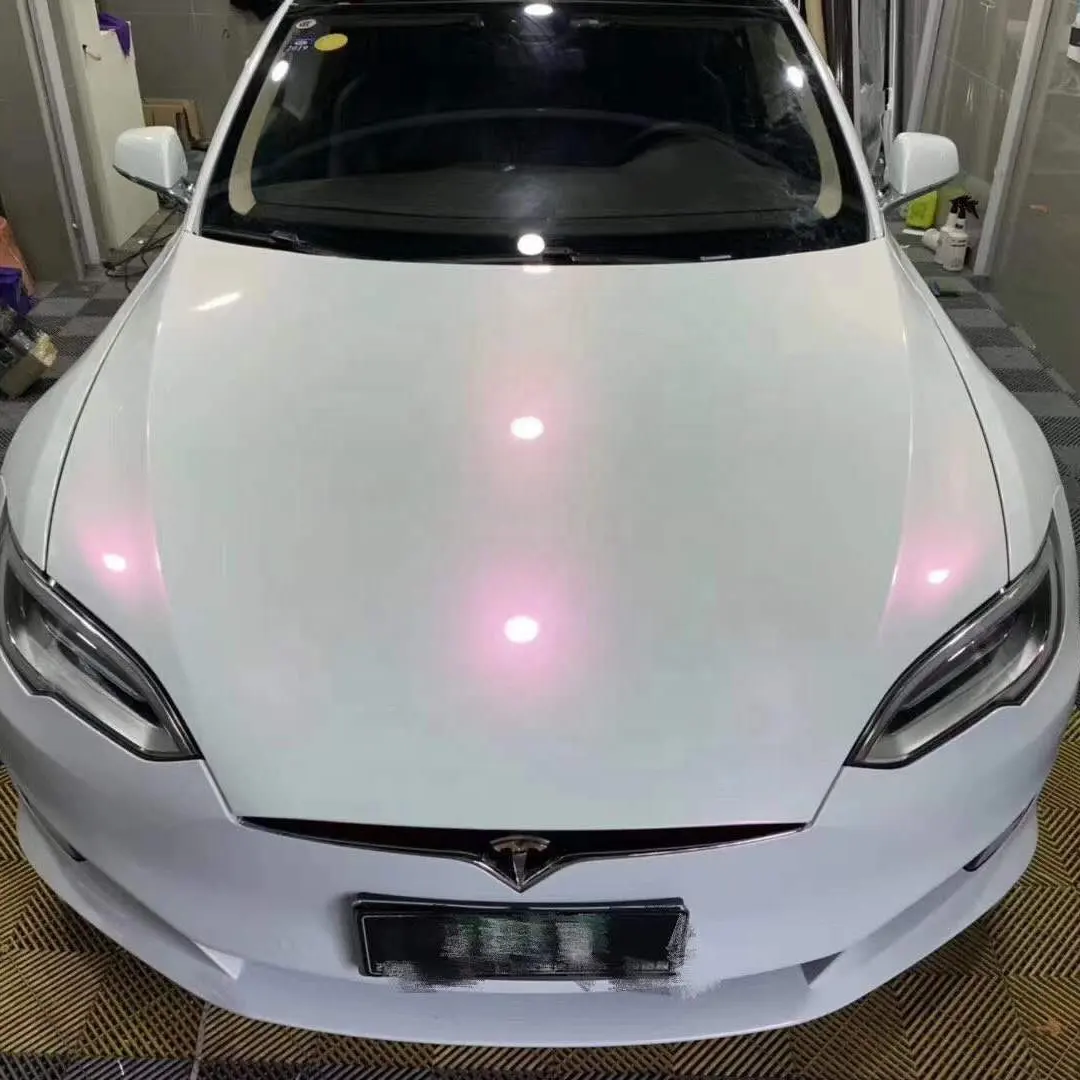 Film de Protection de peinture de voiture en vinyle autocollant, en Fiber de carbone de couleur blanc à rouge, haute qualité, 9 mètres