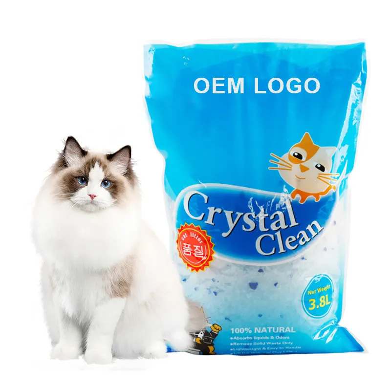 Nuovo Stock di arrivo minerali lettiera di cristallo blu confezione da 2 per gatti