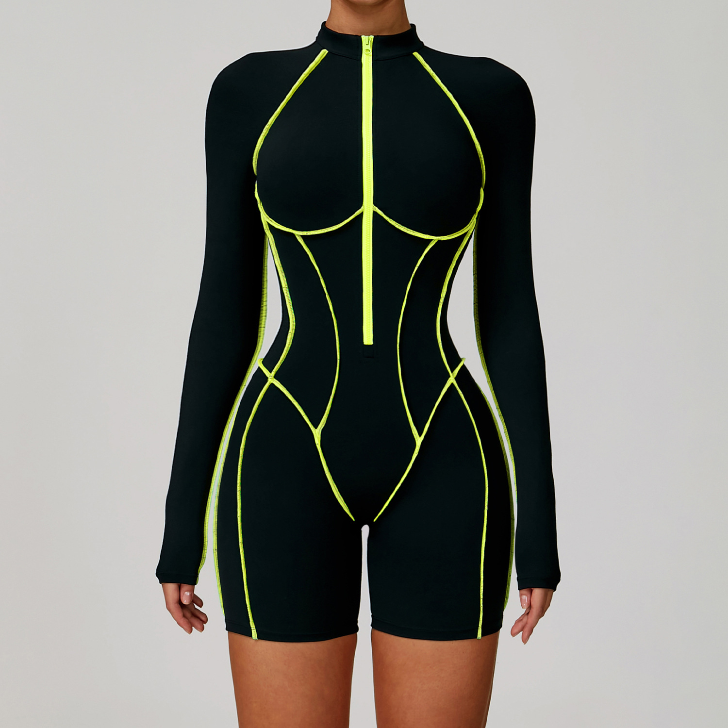 Yellow line black