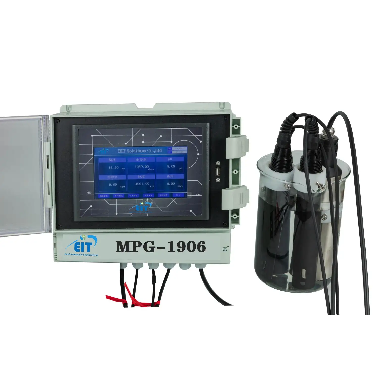 MPG-6099 IOT hệ thống cảm biến kỹ thuật số đa thông số nước Analyzer với multiparameter hiển thị