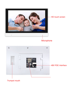 Thinmoo, pantalla táctil de 7 pulgadas, Wifi inalámbrico, vídeo SIP, unidad interior, apartamento, seguridad para el hogar, intercomunicador de vídeo, monitor interior - Product Image 3