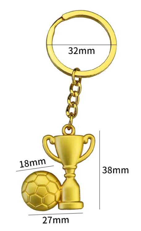 X-1451 2D football cup gold