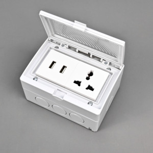 Fábrica IP55 13A Enchufe único Enchufe exterior Tormenta exterior Enchufe de interruptor impermeable para conexión a tierra estándar - Product Image 2