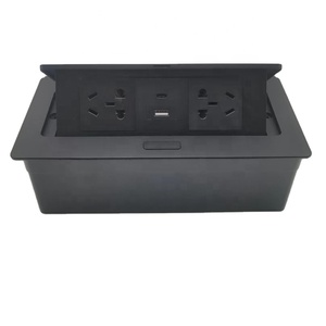 国际桌面插座盒5V 20w A + C型USB充电弹出式电源盖NFC网络16A用于会议桌插座 - Product Image 1