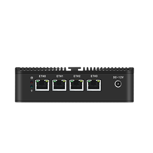 Shineman Venta al por mayor OEM 4 * LAN Fanless Mini PC Intel N2840 Dual Core Gigabit Firewall/Router Thin Client Home Media Computer