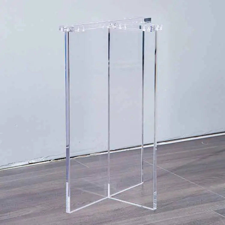 Piedini per mobili in acrilico personalizzati gambe da tavolo in plexiglass trasparente gambe per divani in acrilico affusolate accessori per mobili