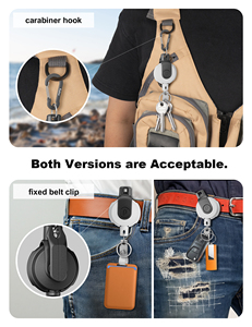 Logo personalizzato Heavy Duty Badge Reel scalabile con Badge roll rotazione libera portachiavi accessori infermiere distintivo bobine all'ingrosso - Product Image 5