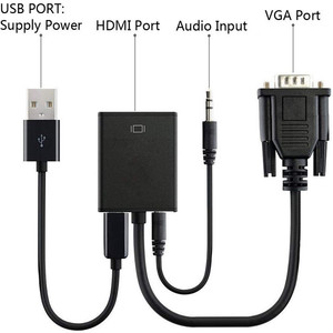 Convertidor de potencia de audio VGA a HDMI, línea de conversión 1080P HD - Product Image 4