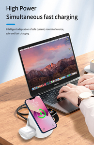 2022 New 3-in-1 Magnetic Wireless <strong>Charging</strong> Stand Bracket Fast 15W <strong>Charge</strong> iPhone 14/13/12 Pro Max Mini Watch Earbuds <strong>Lamp</strong> - Product Image 3