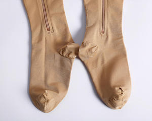 Medias De Compression Paraクラス1クラス2太ももハイジッパー圧縮ストッキング小静脈静脈医療用圧縮靴下 - Product Image 5