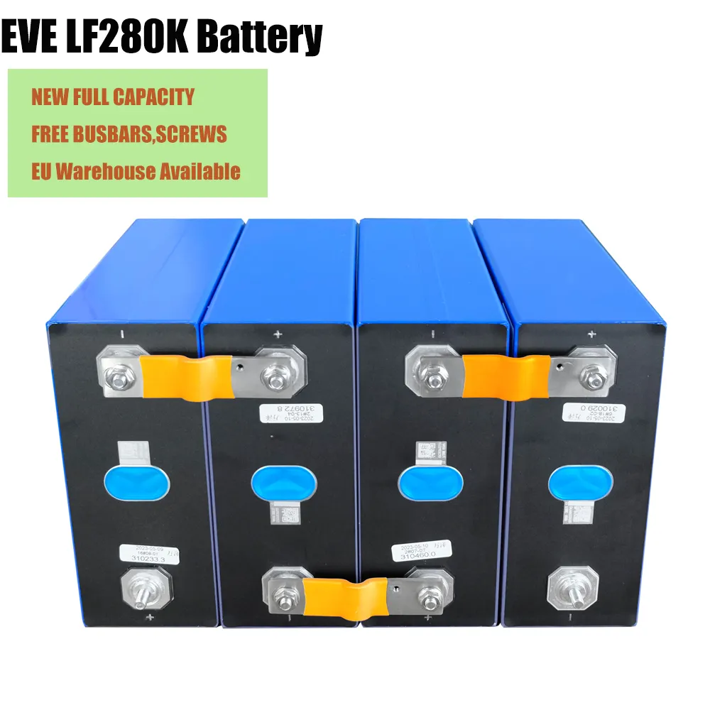 Paling 3.2V Lf 280K Eve Mb30 306ah Lifepo4 Batterij Cel Rv Golfkar Thuis Energieopslagsysteem Eu Voorraad Lithium-Ion Batterij