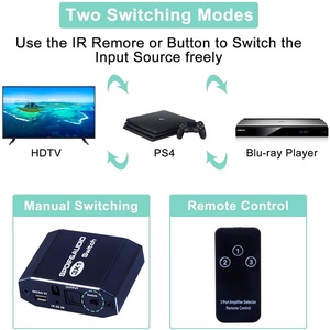 SY Digital to Analog <strong>Audio</strong> Decoder with SPDIF / Toslink 3X1 <strong>Switch</strong> - Product Image 5